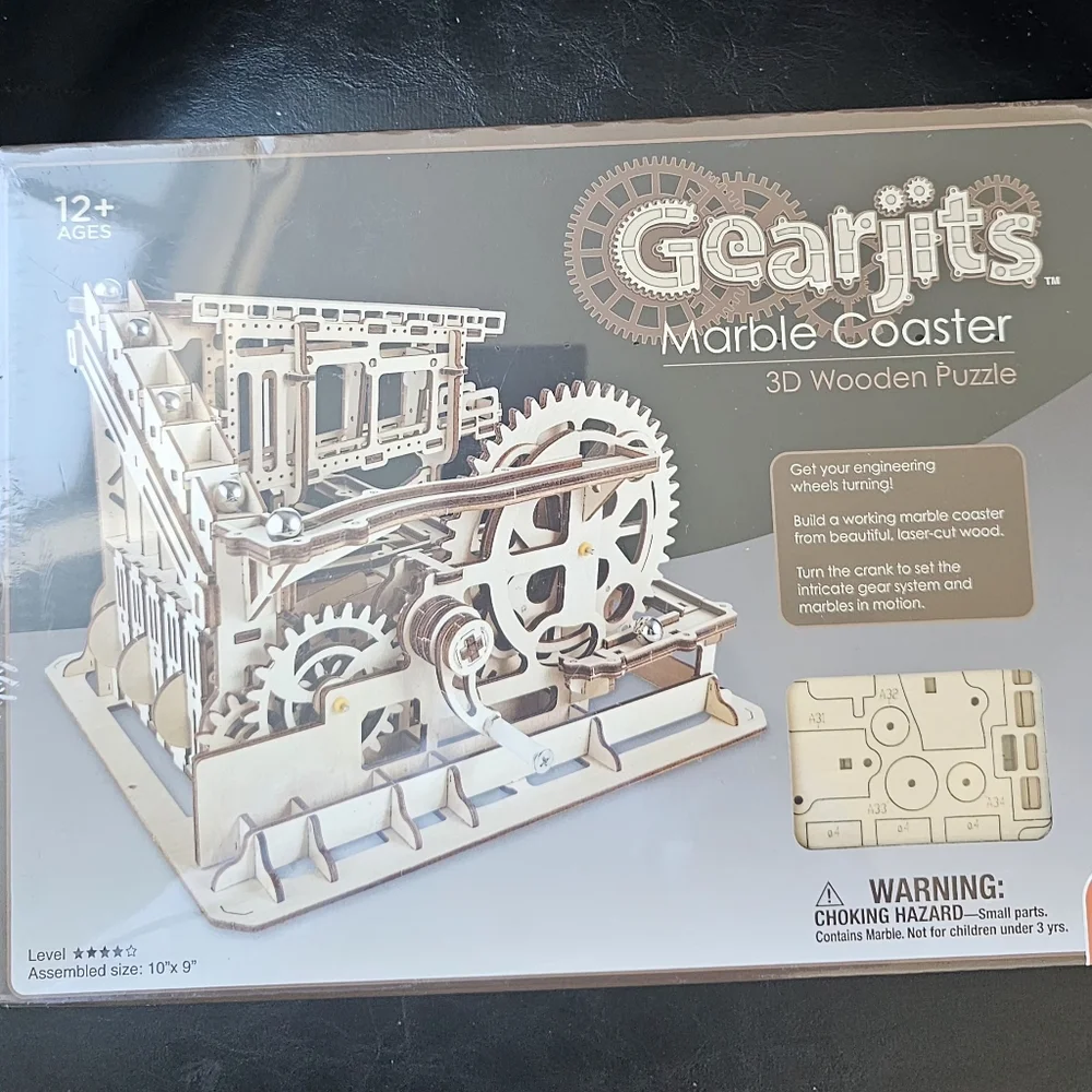 Gearjits Marble Coaster 3D Wooden Puzzle - Gearjits Marble Coaster
